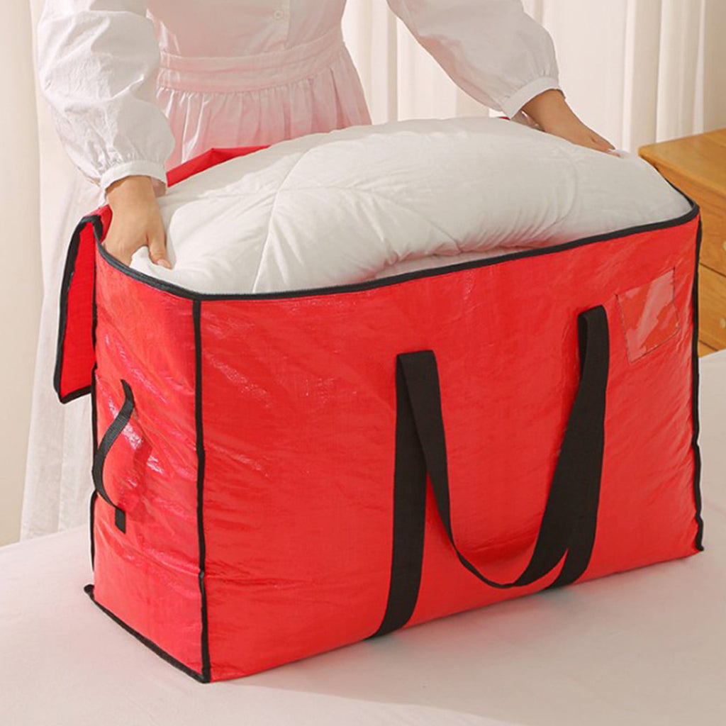 Large Capacity Storage Bag 95L Waterproof, Heavy-Duty Oxford Cloth Storage Organizer for Clothes, Moving, Christmas Decorations with Sturdy Handles
