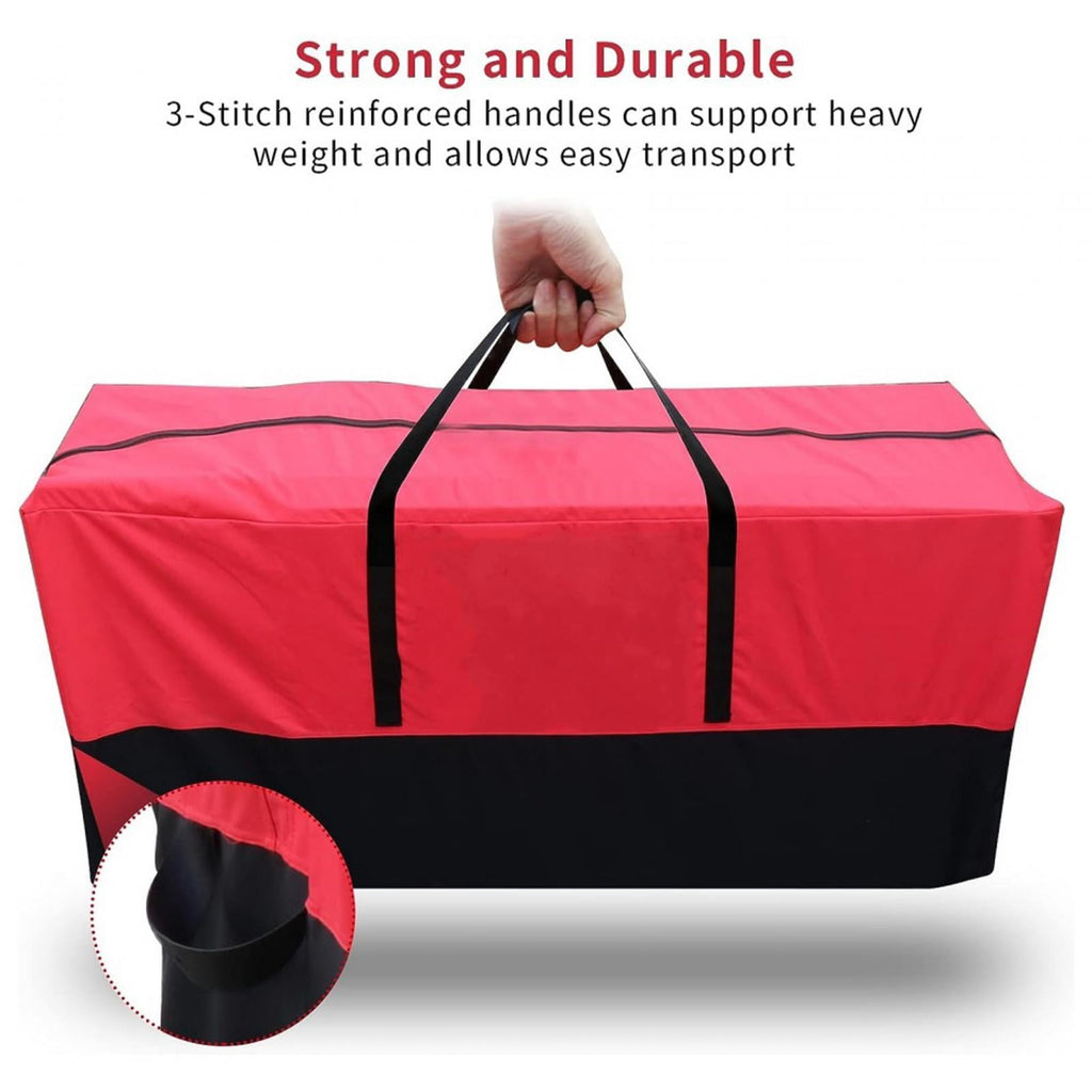 kowaku Holiday Tree Storage Bag Xmas Tree Storage Bag Moistureproof Lightweight Practical Double Zippers for Pendants Party Supplies 122x38x51cm
