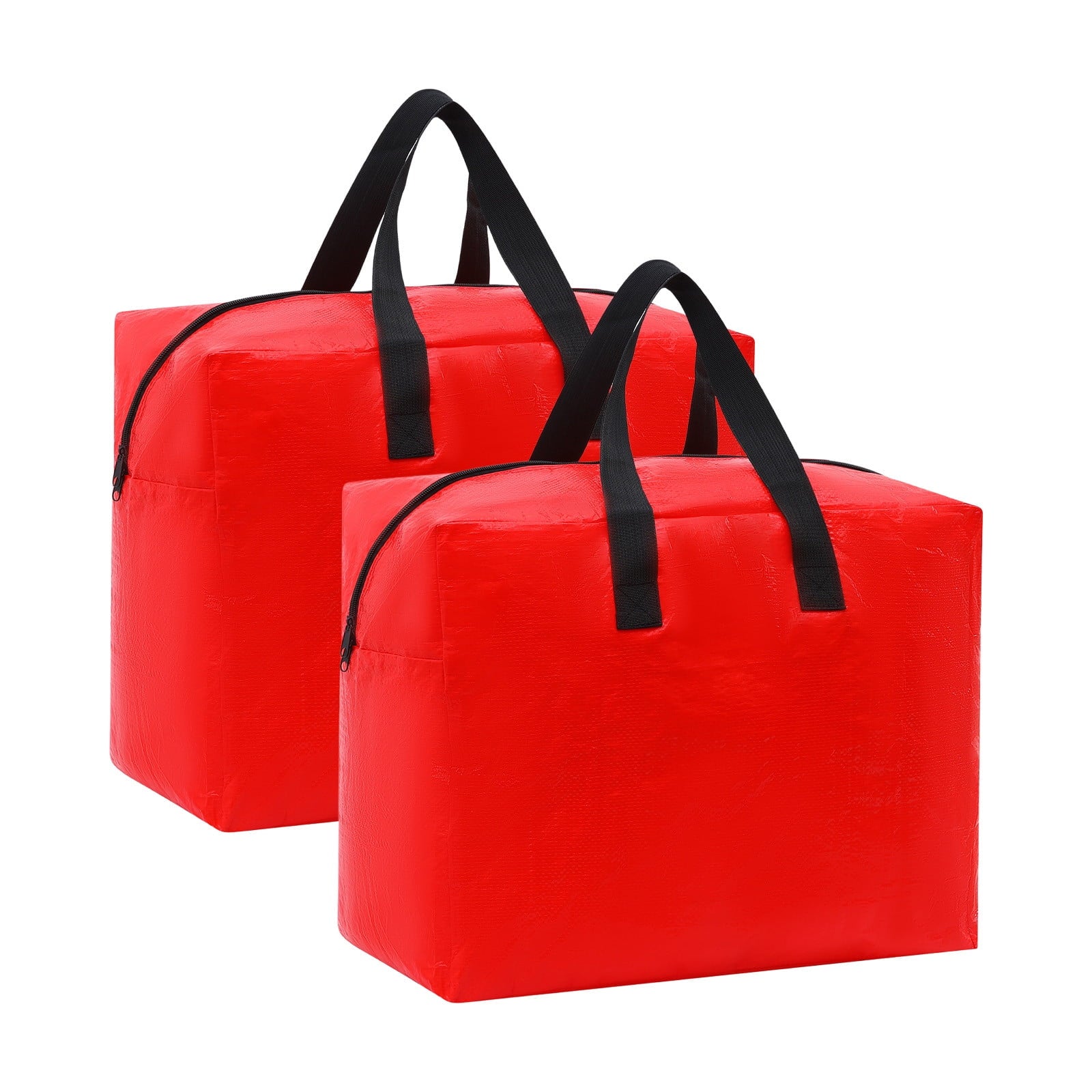 2 Pcs Holiday Ornaments Storage Bags, Christmas Storage Containers, Tearproof Xmas Gift Bag Organizer with Handles and Zipper for Decorations, Moving Bags