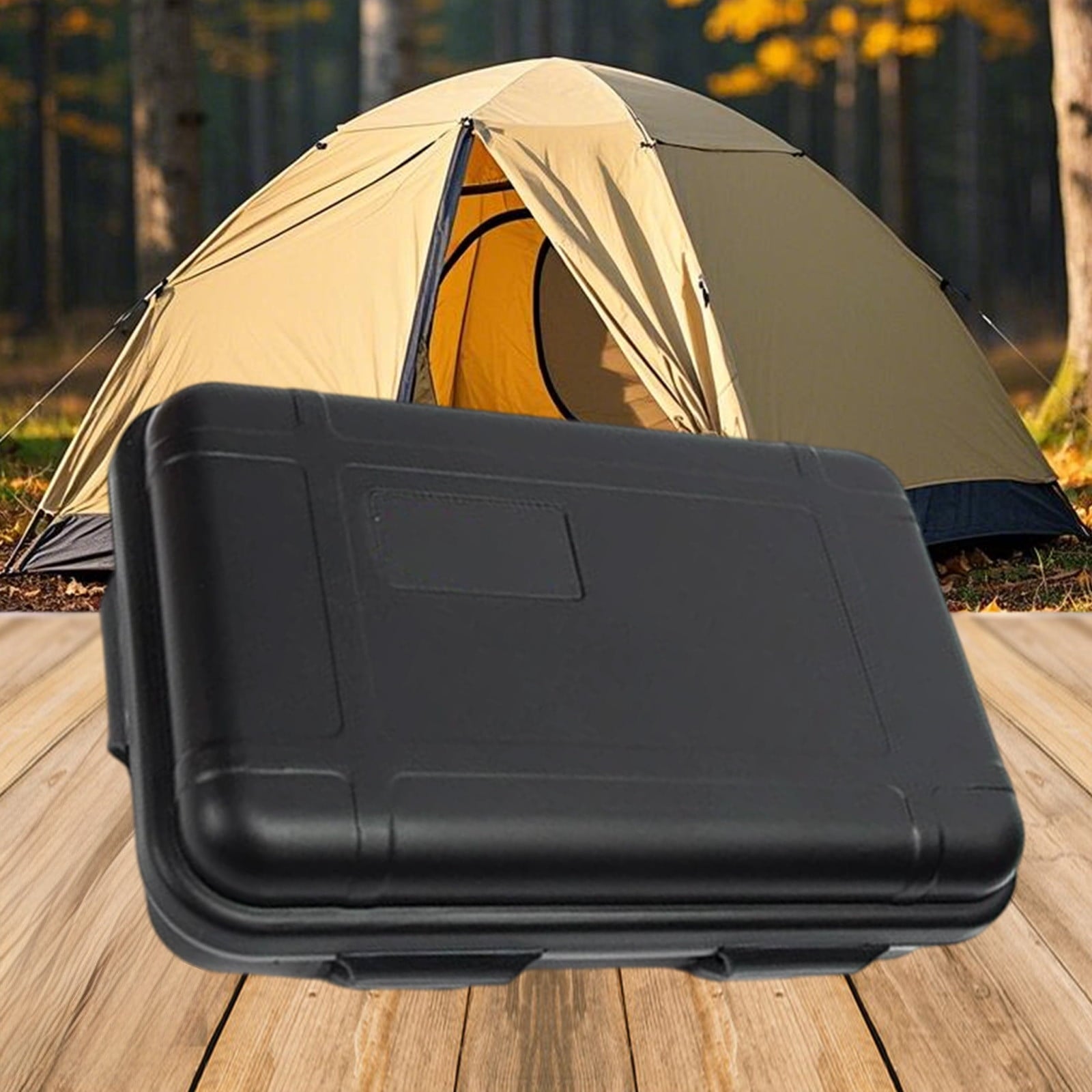Outdoor Waterproof Airtight Shockproof Plastic Survival Container Carry Box, Outdoor Survival Box, Shockproof and Pressure Proof Waterproof Box, Sealed Box, Wilderness Survival Storage Case