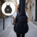 PU Leather Guitar Pick Holder Keychain, Compact Dual-Use Pick & Coin Pouch with Key Ring, Brown - Gift for Guitar Players