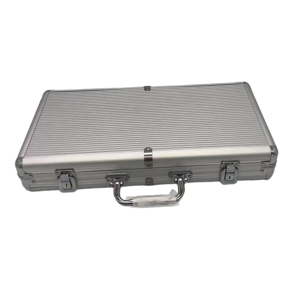 shamjina Aluminum Alloy Chip Case Storage Box Carrying Case Professional Large L