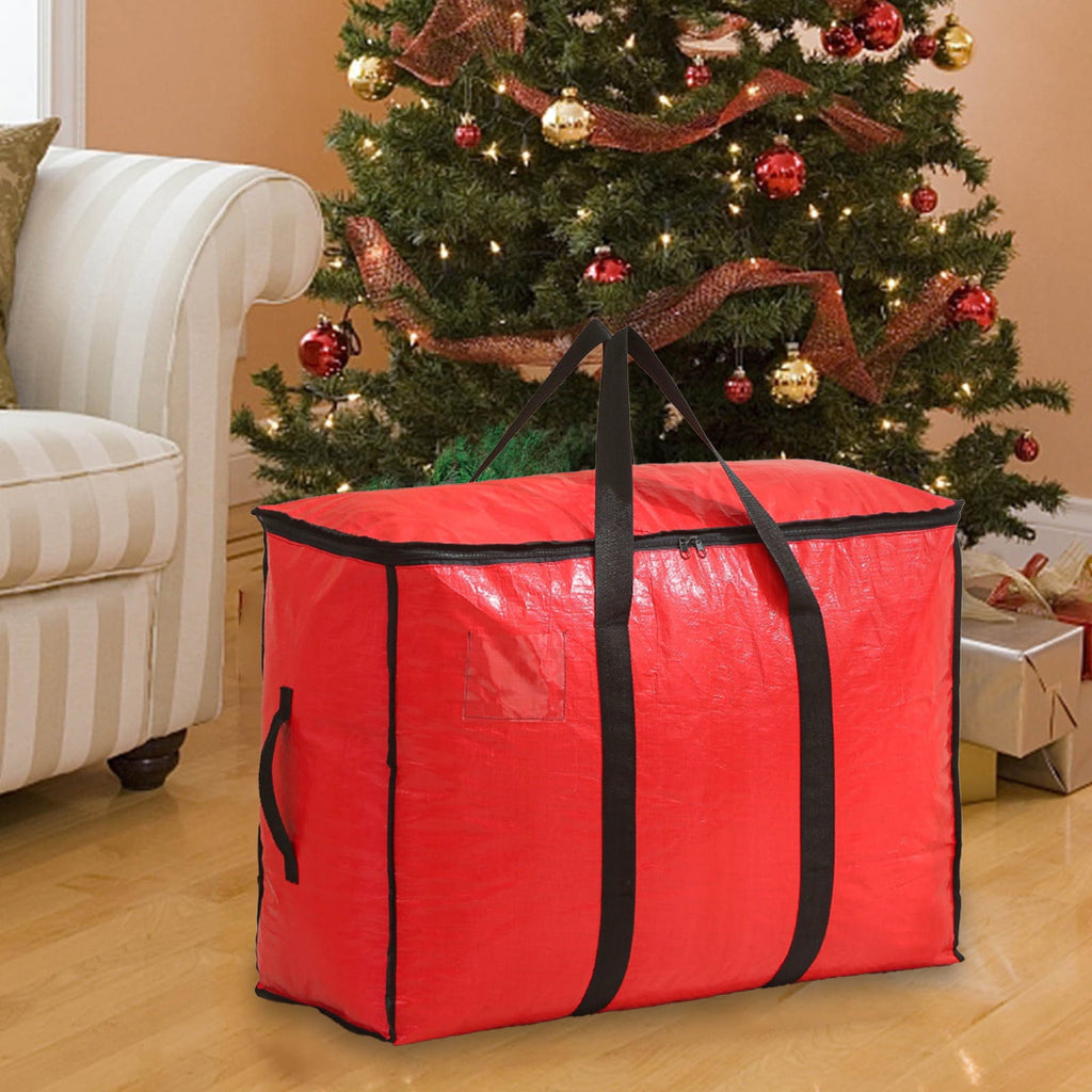 Large Capacity Storage Bag 95L Waterproof, Heavy-Duty Oxford Cloth Storage Organizer for Clothes, Moving, Christmas Decorations with Sturdy Handles