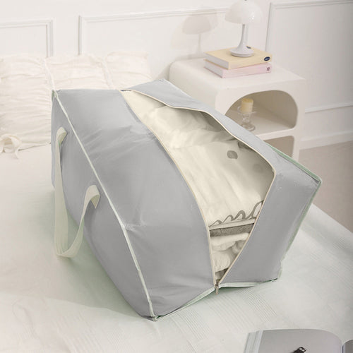2-Pack Rolling Underbed Storage Box with Clear Lid, Fabric Underbed Storage with Wheels, Large Capacity Striped Organizer for Bedroom Dorm Closet