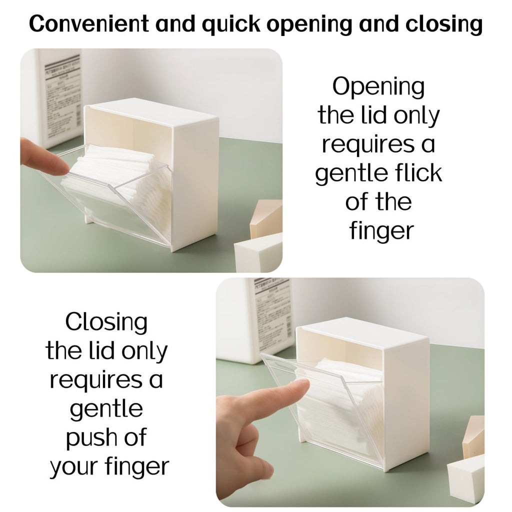 4 Pack Wall Mounted Flip Top Storage Boxes White Space Saver Organizers