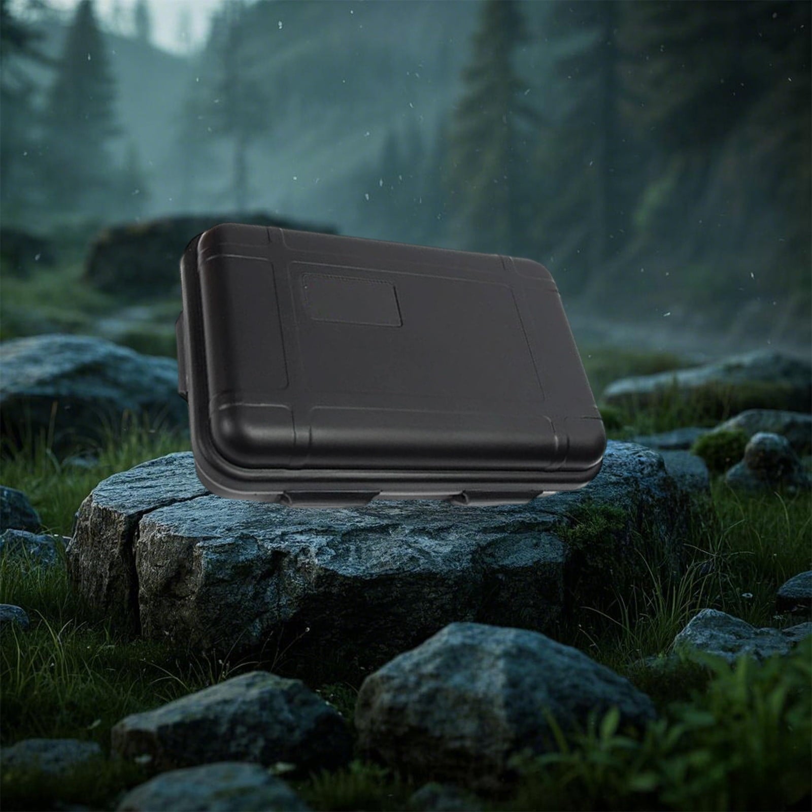 Outdoor Waterproof Airtight Shockproof Plastic Survival Container Carry Box, Outdoor Survival Box, Shockproof and Pressure Proof Waterproof Box, Sealed Box, Wilderness Survival Storage Case