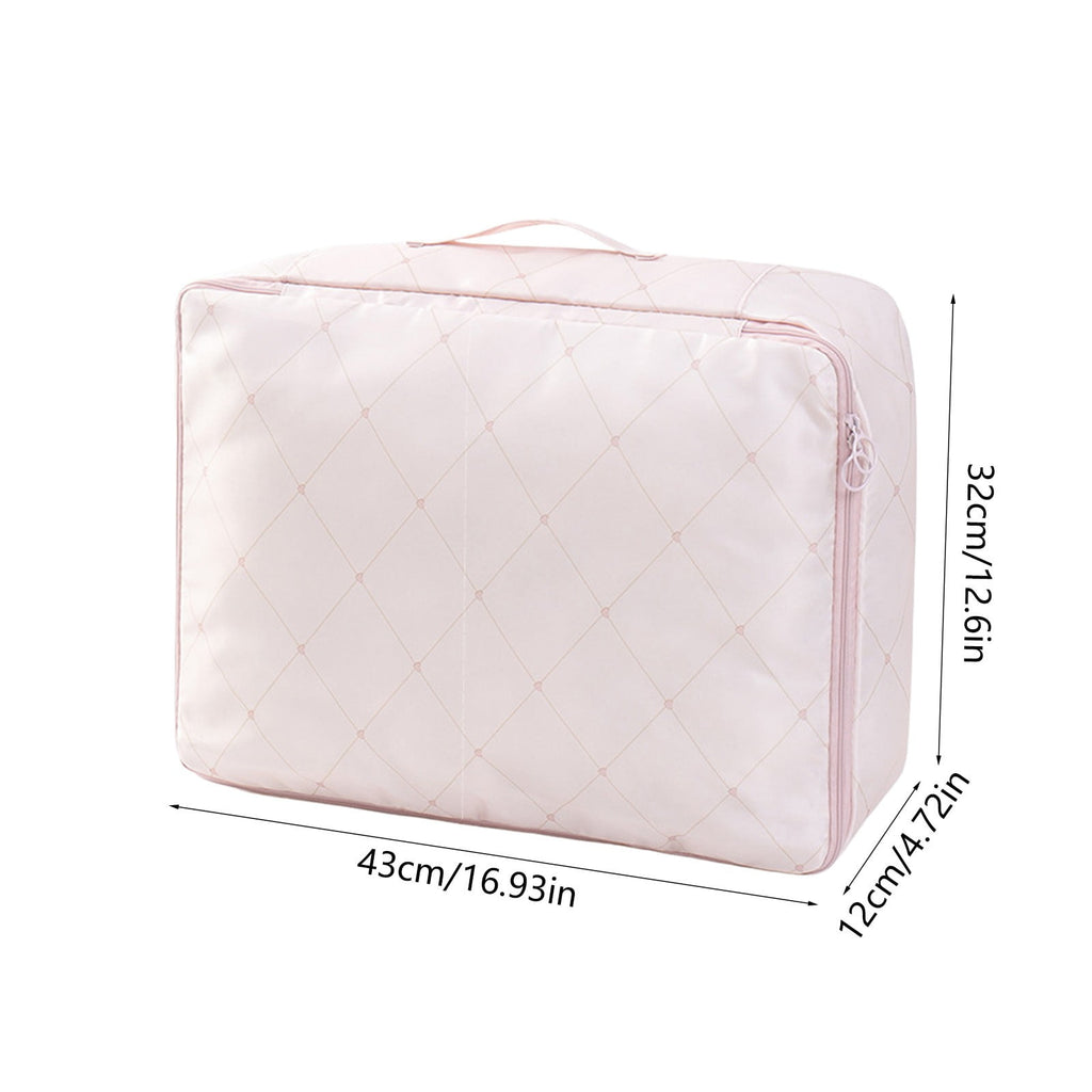 Large Packing Cubes for Travel - Multi-layer Luggage Organizer with Divided Compartments, Lightweight Durable Polyester for Business Trip & Vacation, Pink