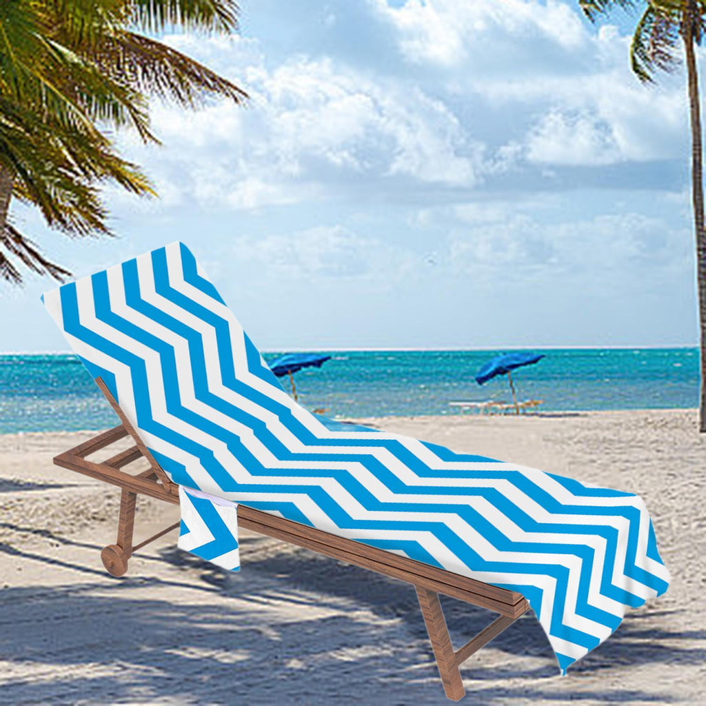 DimyFew Beach Chair Cover Convenient Pool Chaise Towel for Vacation Hotel Sunbathing A