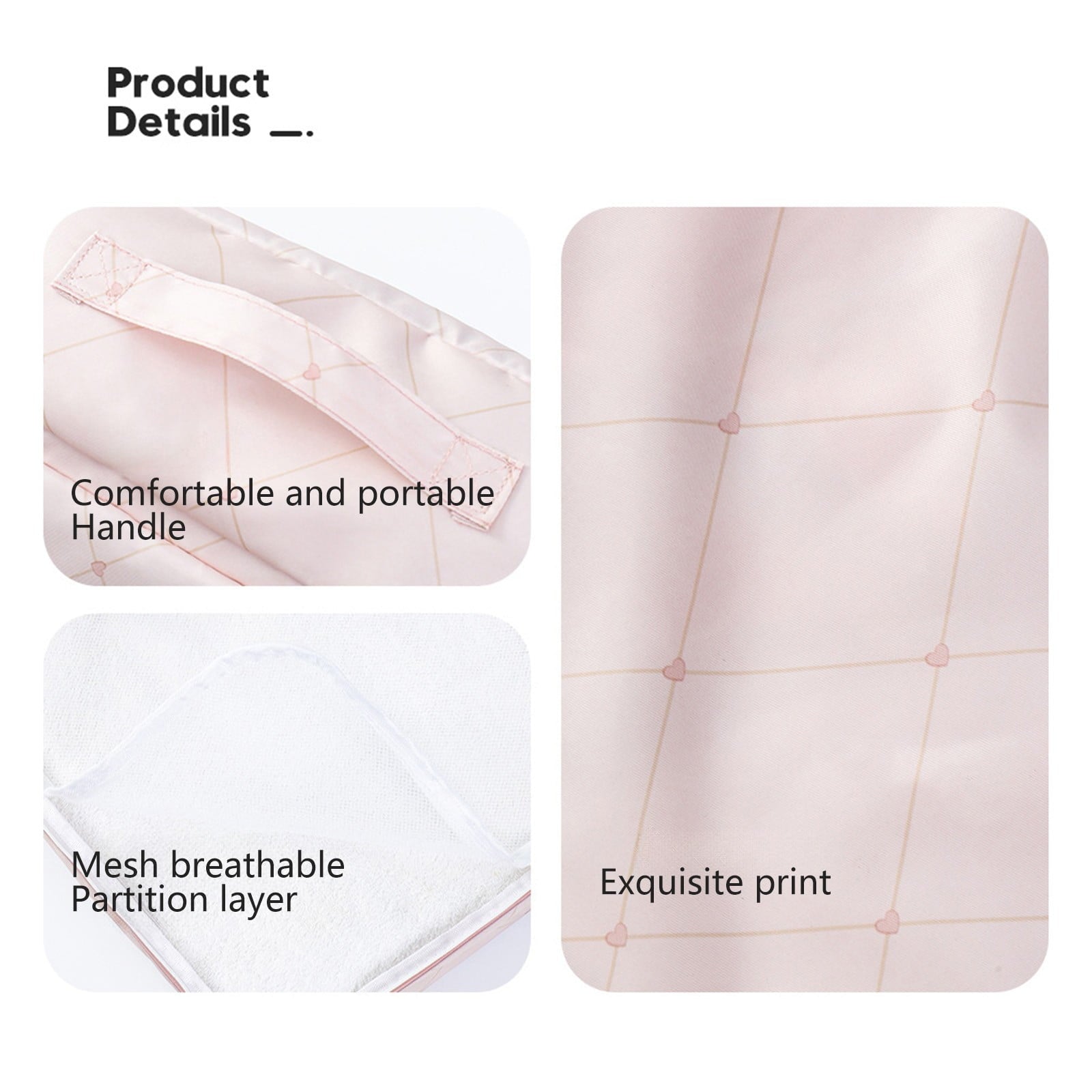 Large Packing Cubes for Travel - Multi-layer Luggage Organizer with Divided Compartments, Lightweight Durable Polyester for Business Trip & Vacation, Pink