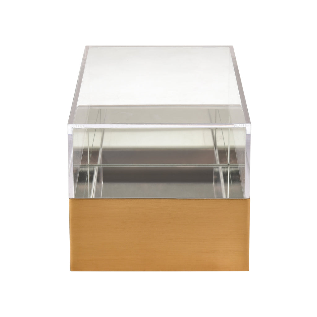 Elk Home 14-Inch Wide Split Box - Bin - Basket, Contemporary, Brass