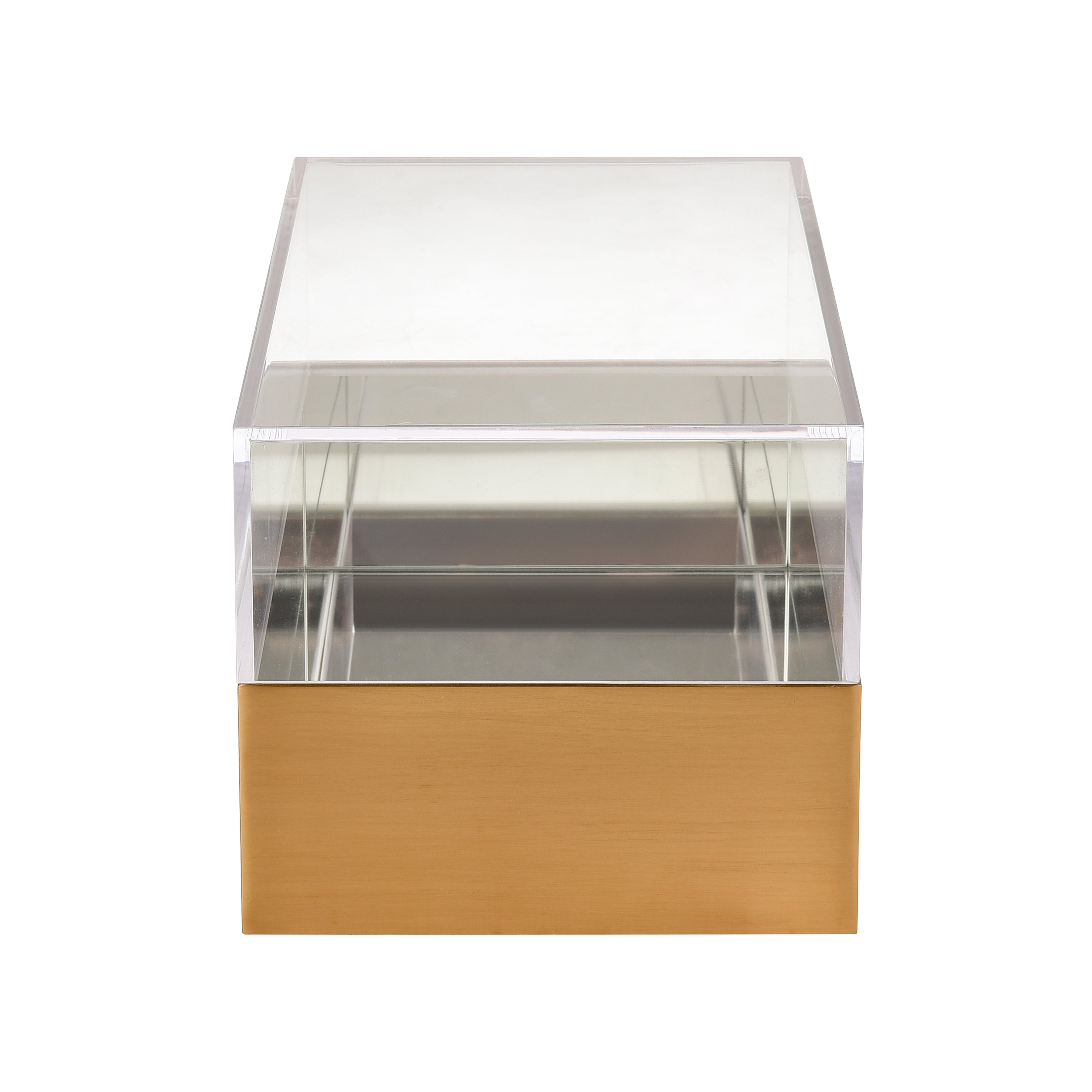 Elk Home 14-Inch Wide Split Box - Bin - Basket, Contemporary, Brass