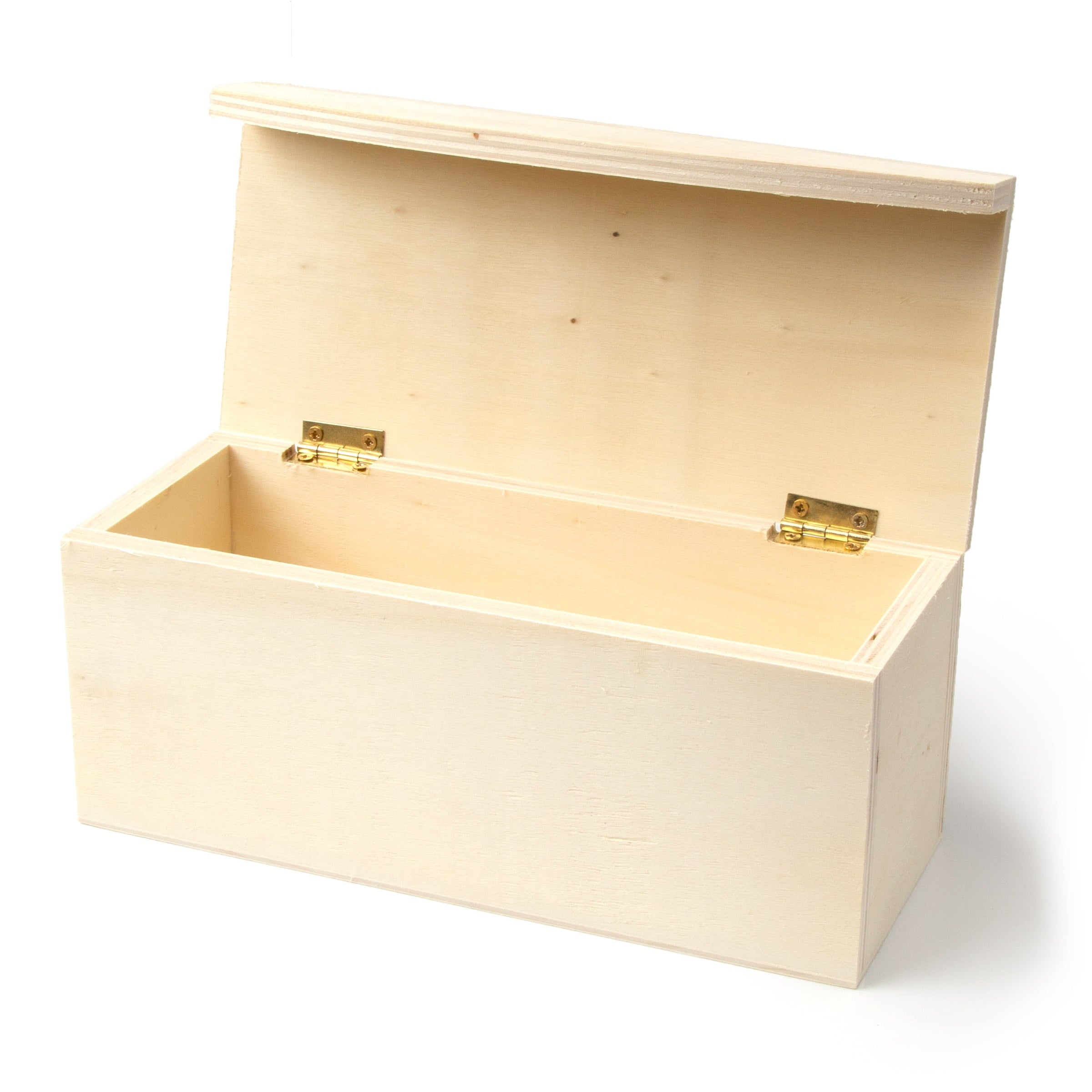 CousinDIY Unfinished Wood Foldover Storage Box-8.25"x3.5"x3.5"