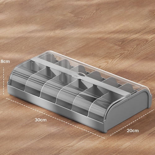 Versatile Sock Organizer Box with Compartments for Neat Storage Solutions