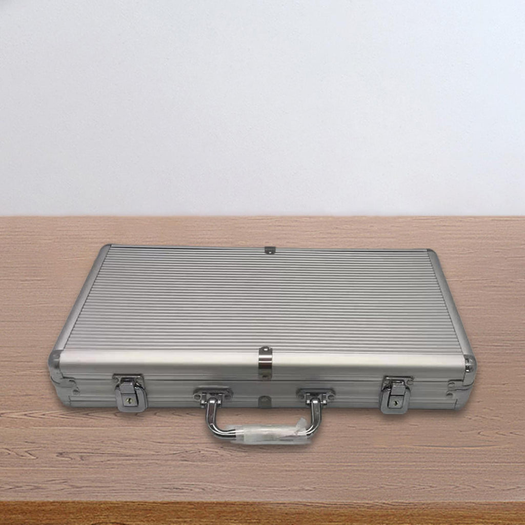 shamjina Aluminum Alloy Chip Case Storage Box Carrying Case Professional Large L