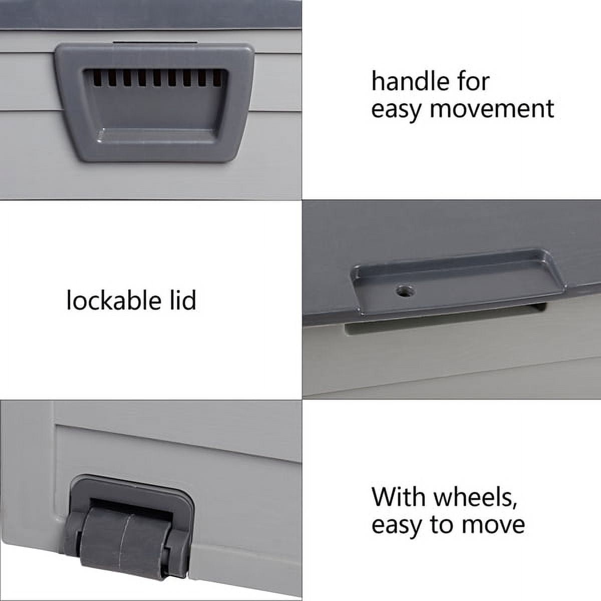 Holiday Sale 75gal Outdoor Garden Plastic Storage Deck Box