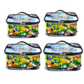 4PCS Black Storage Bags for Building Blocks Perfect for Toy Cleanup