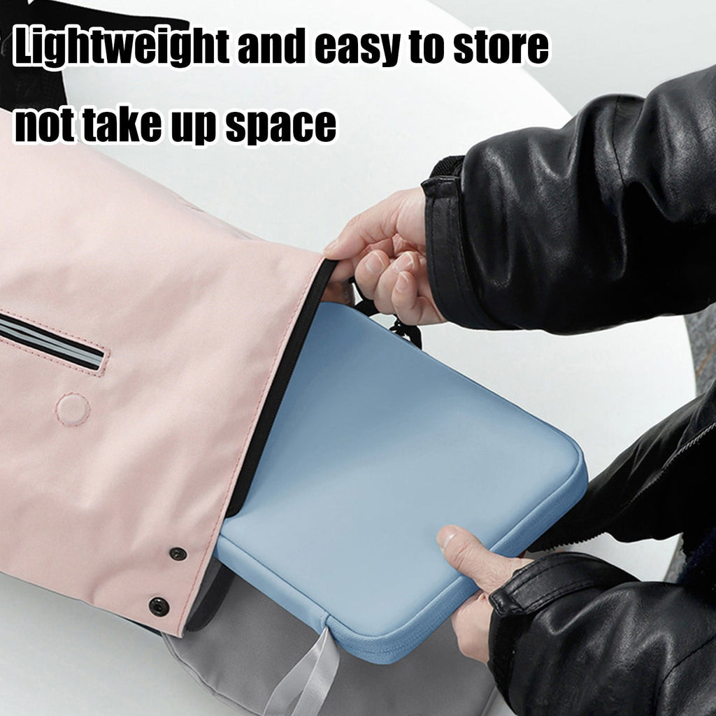 Water Resistant Laptop Sleeve Organizer for 12.9 Inch Tablets & 13 Inch Laptops, Multi Pocket Carrying Case with Shoulder Strap & Built-in Mouse Pad