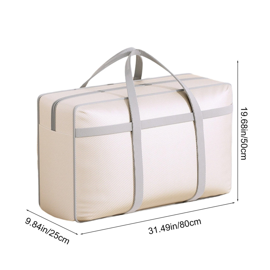 Extra Large Heavy Duty Waterproof Storage Bag for Clothes, Blankets, Comforters - Moving Tote with Reinforced Handles for Travel, Dorm, Home Organization