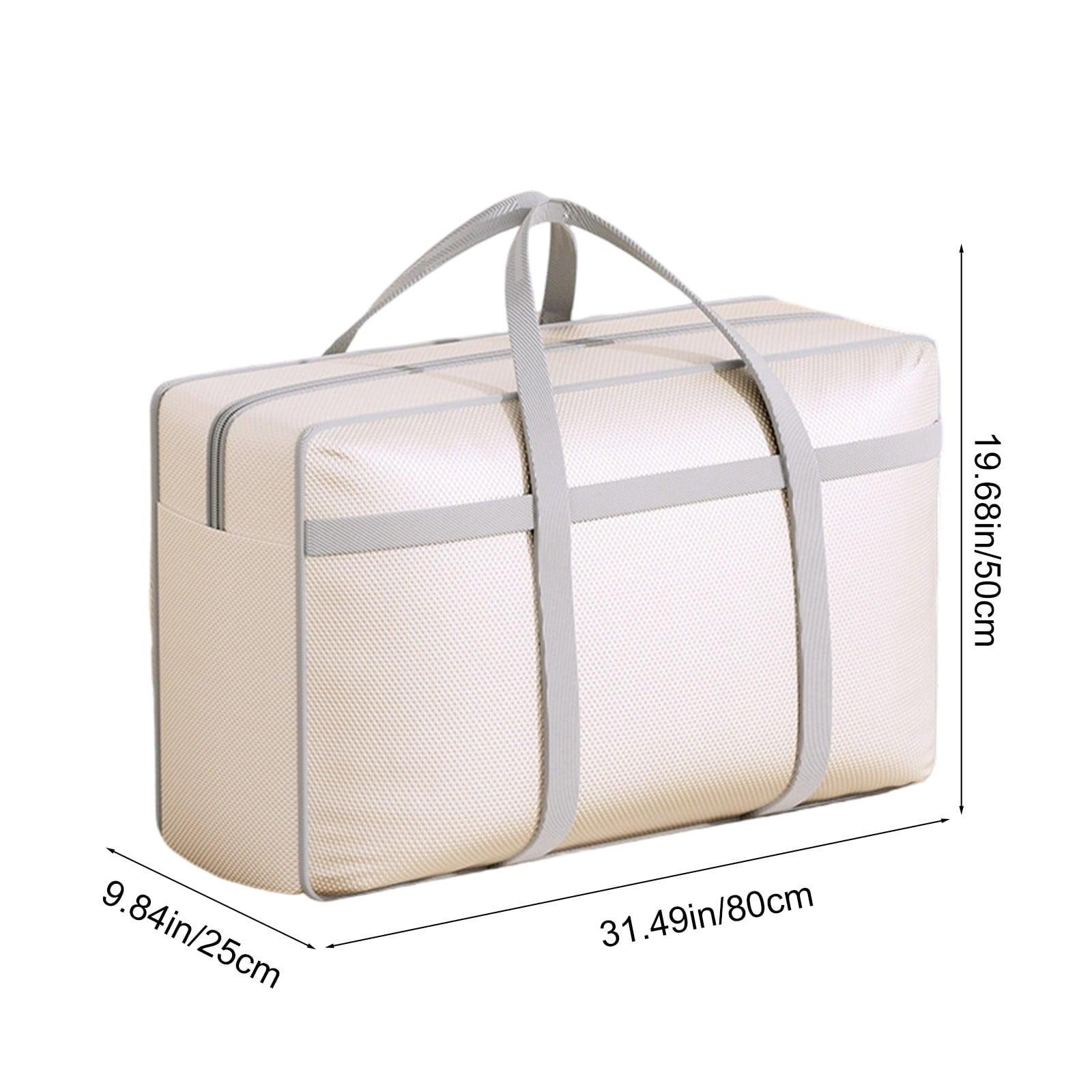Extra Large Heavy Duty Waterproof Storage Bag for Clothes, Blankets, Comforters - Moving Tote with Reinforced Handles for Travel, Dorm, Home Organization