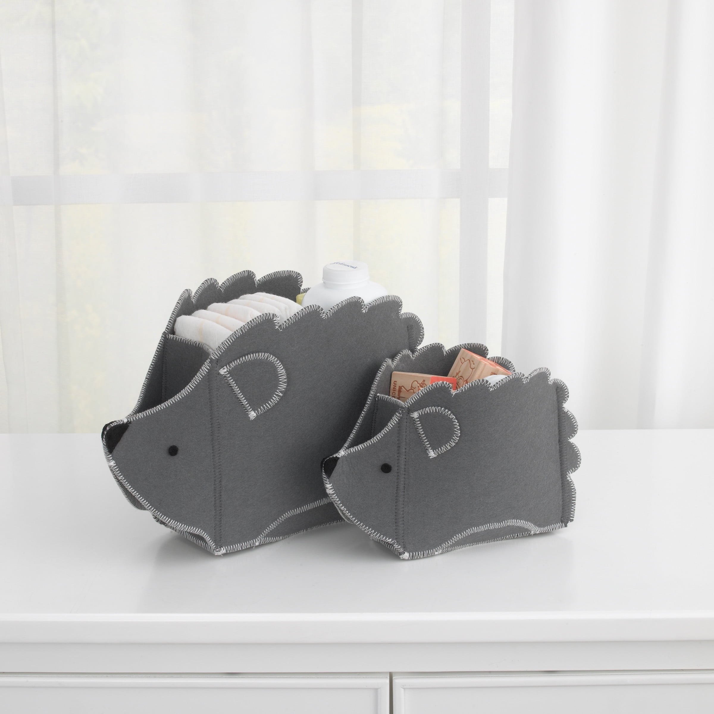 Little Love by NoJo Hedgehog Shaped 2 Pk Storage