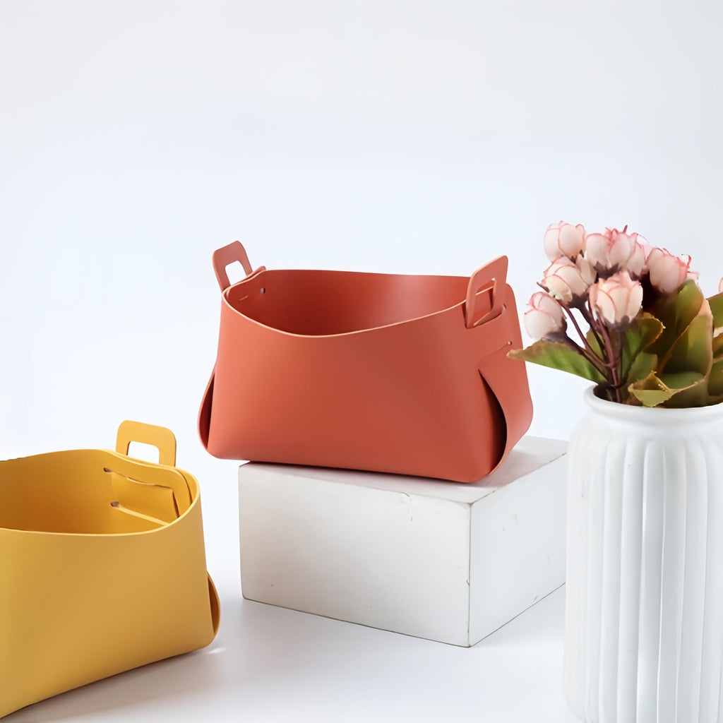 3 Pcs Stylish Leather Storage Box, Elegant Design for Organizing Essentials