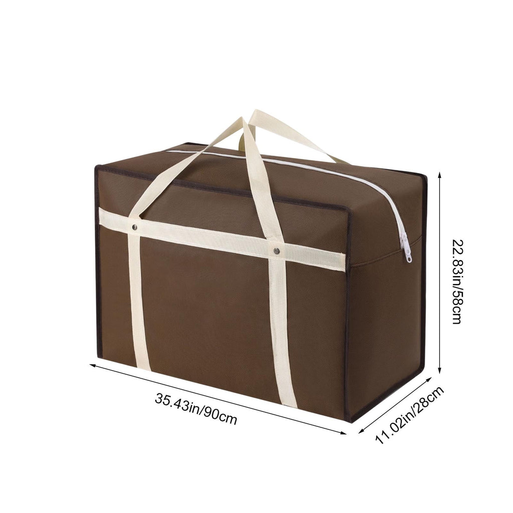 Heavy Duty Moving Boxes Storage Bag, Extra Thick Large Capacity Waterproof Storage Bag with Reinforced Handles for Quilts, Clothes, Blankets, Seasonal Moving Storage