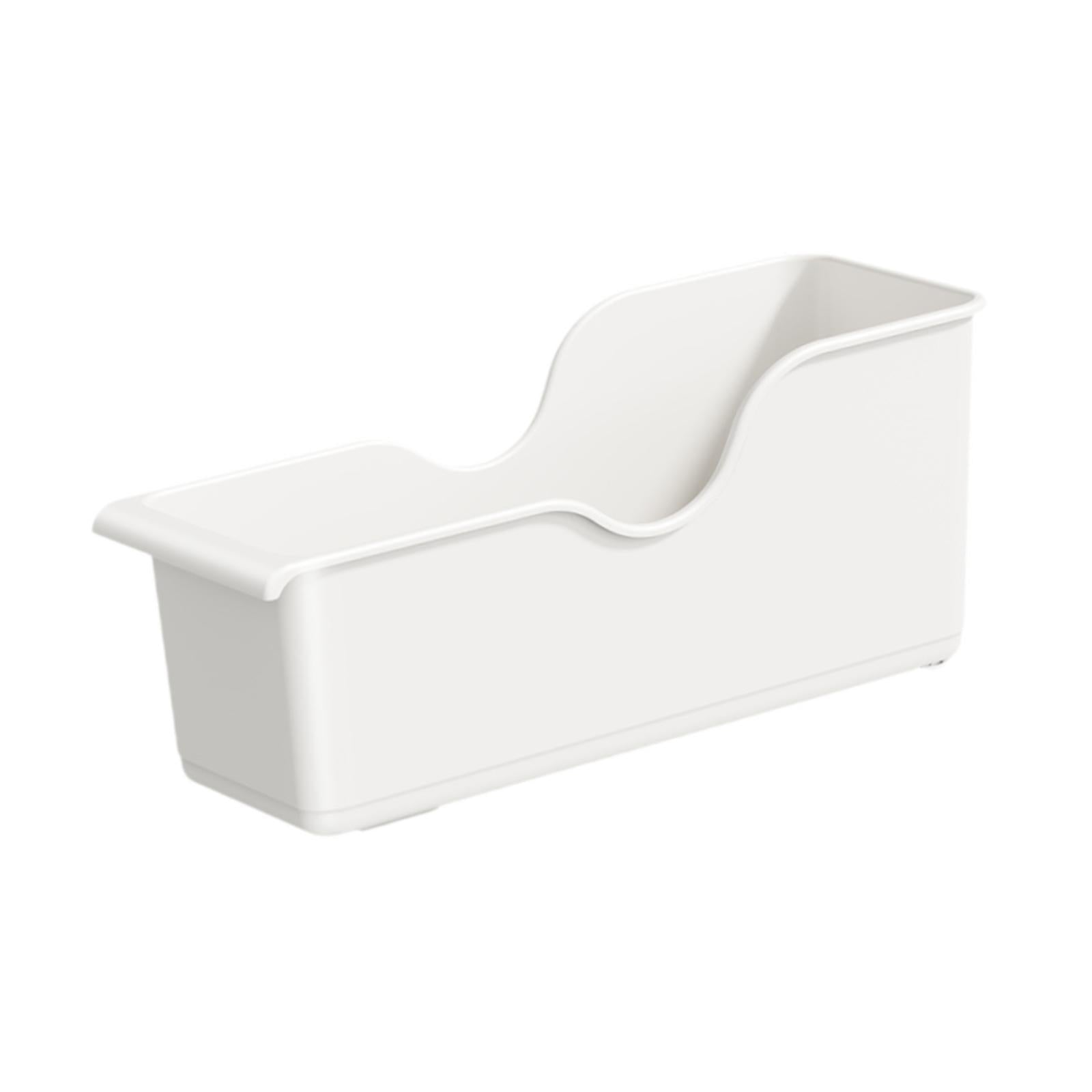 Zxpjkyu Storage Bin with Wheels Rolling Storage with Handle Container for Shelf Cupboard