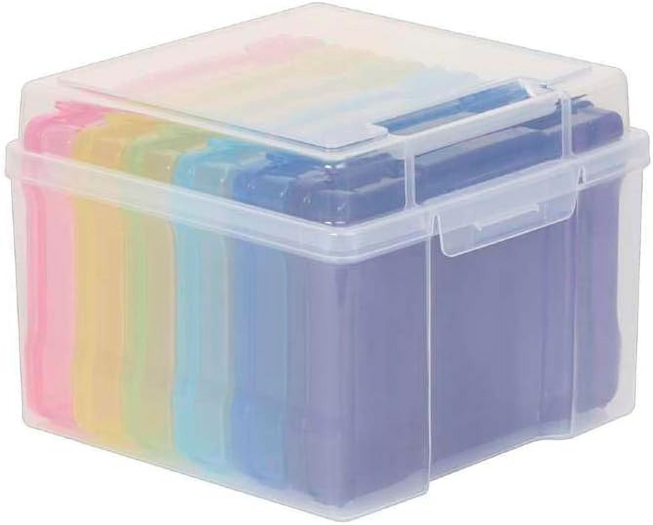 Fitting Multicolor Photo Storage Box, 6 Compartments, 6-Piece