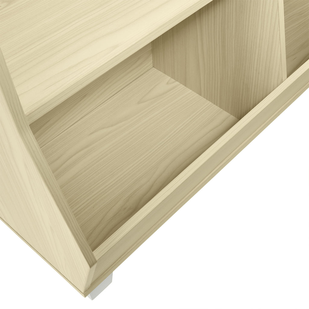 RiverRidge Kids Catch-All 35in Cubby Bookshelf and Toy Storage Organizer - Light Woodgrain