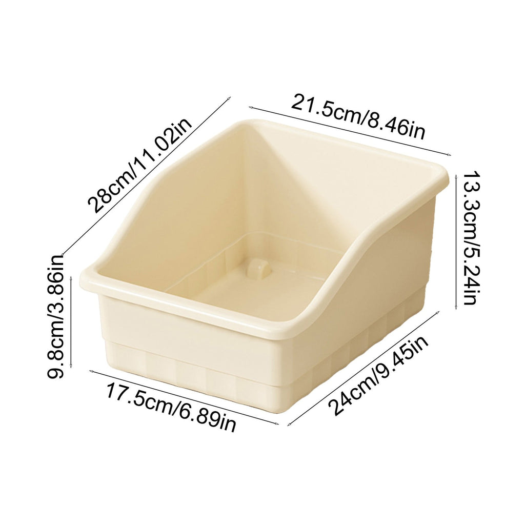 Large Capacity Plastic Storage Bin with Wheels - Multi-Purpose Home Organizer for Bathroom & Kitchen