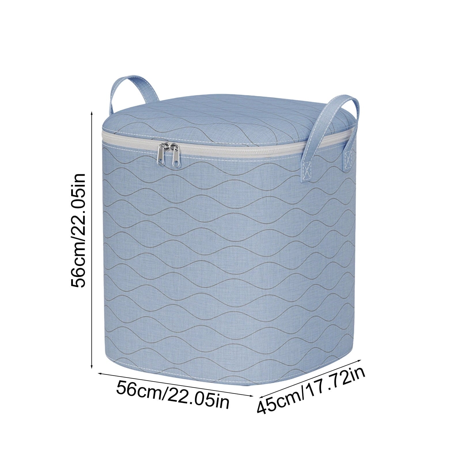 Large Capacity Fabric Storage Bag with Clear Window & Reinforced Handle for Clothes, Blankets, Comforters, Bedding | Foldable Closet Organizer Bin Under Bed Container