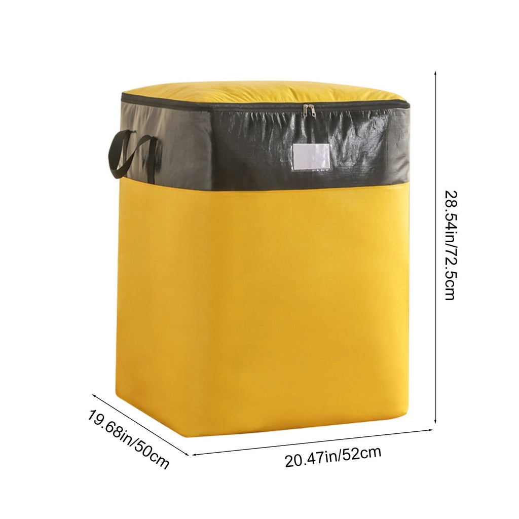 Extra Large Heavy Duty Storage Bag 180L, Waterproof Moving Tote with Zipper for Clothes, Bedding, Seasonal Storage, Reinforced Handles, Drag-Friendly Design