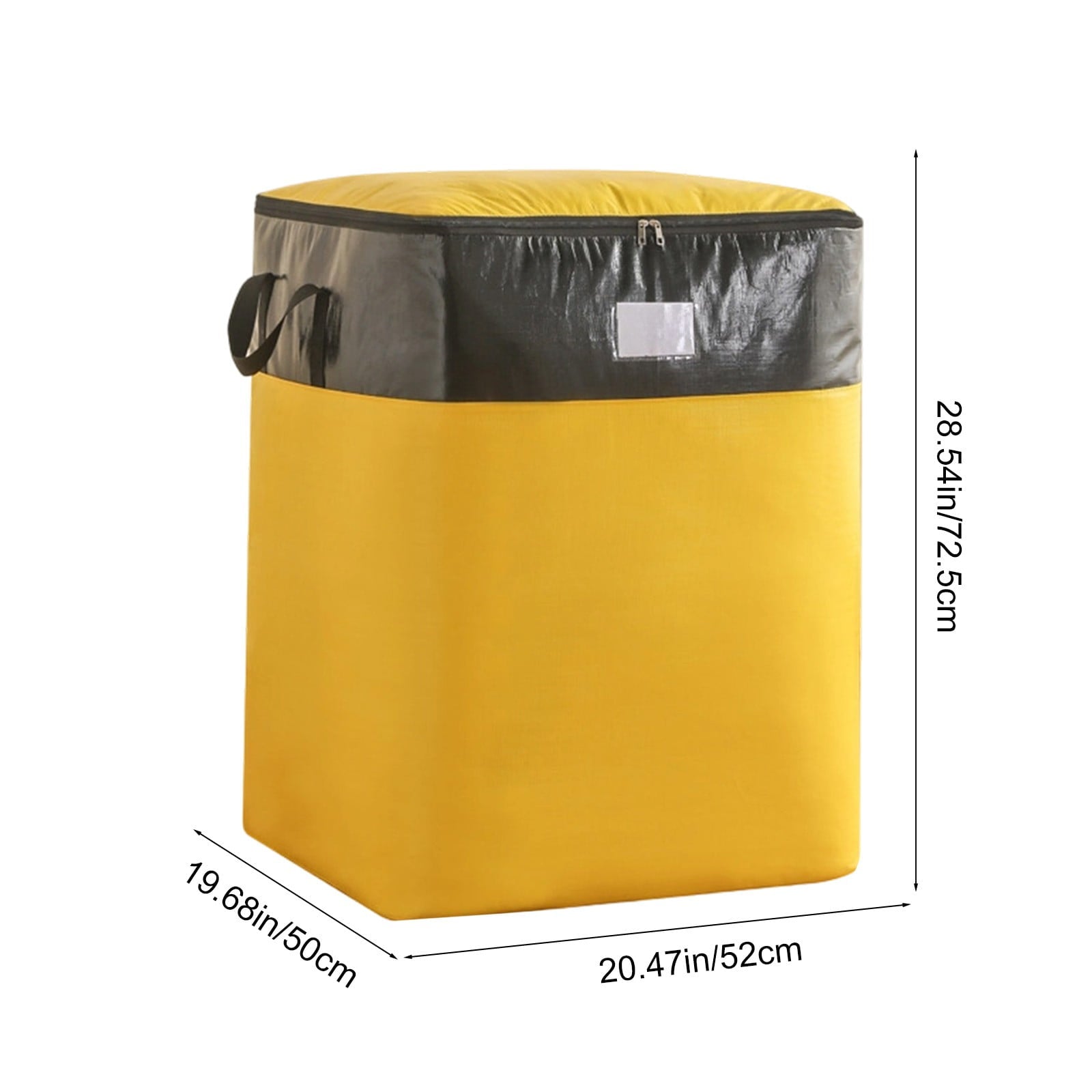 Extra Large Heavy Duty Storage Bag 180L, Waterproof Moving Tote with Zipper for Clothes, Bedding, Seasonal Storage, Reinforced Handles, Drag-Friendly Design
