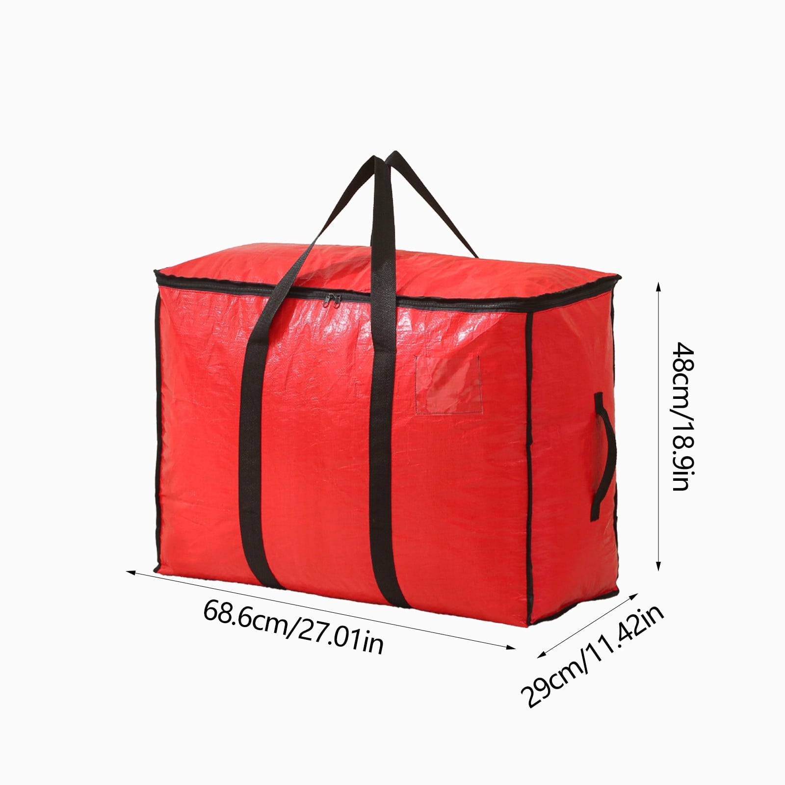 Large Capacity Storage Bag 95L Waterproof, Heavy-Duty Oxford Cloth Storage Organizer for Clothes, Moving, Christmas Decorations with Sturdy Handles