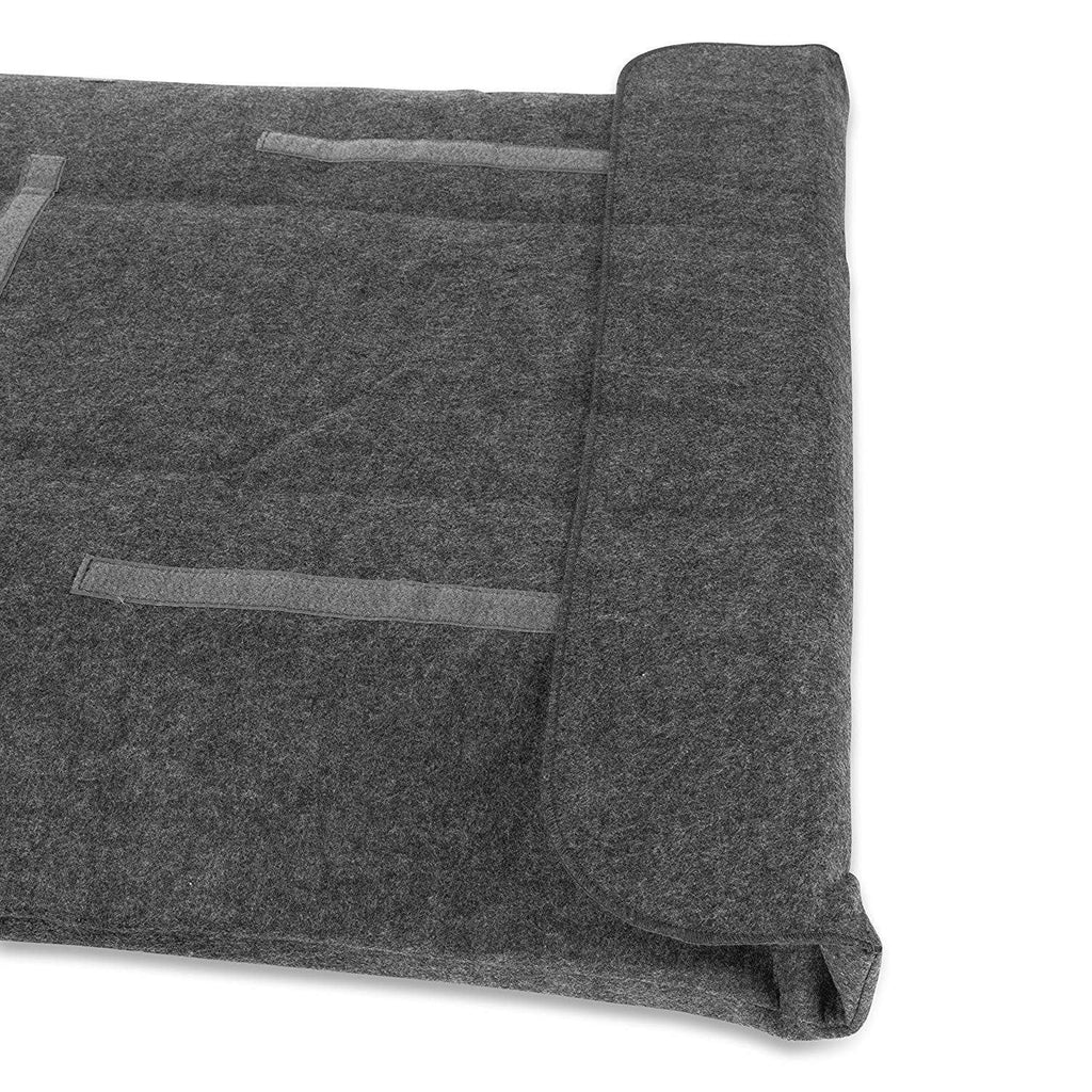 Feltectors Felt Dining Table Leaf Storage Bag Scratch Resistant with Velcro Closure 29 x 50 inches Gray - Pack of 2