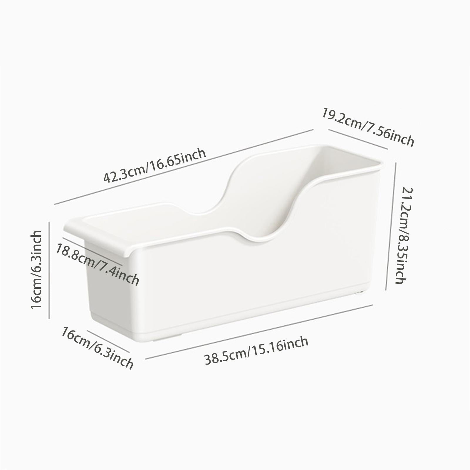 Zxpjkyu Storage Bin with Wheels Rolling Storage with Handle Container for Shelf Cupboard