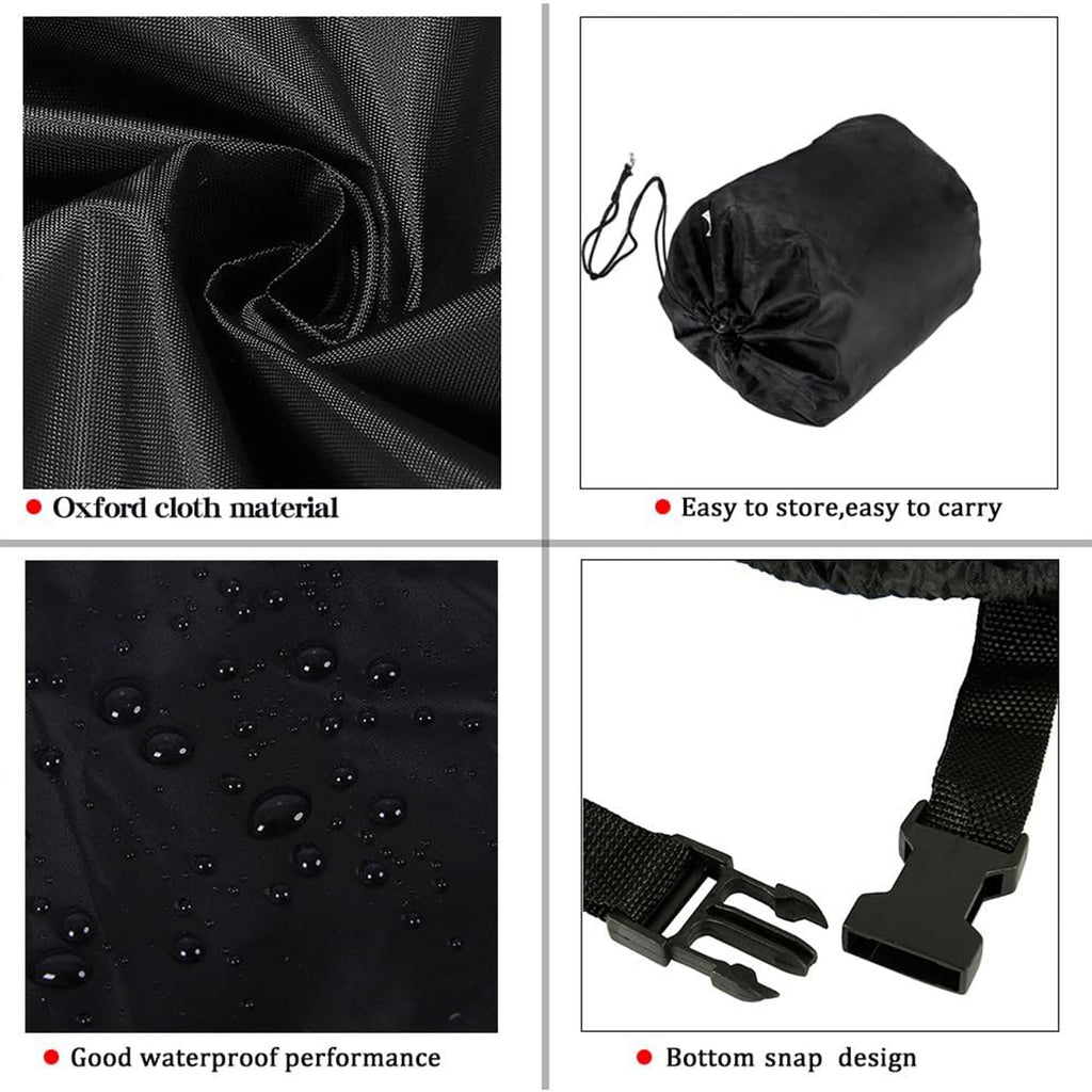Che Yi Bao Rectangle Patio Furniture Cover, 108"x82"x28", 600D Heavy Duty Outdoor Waterproof Protection for Table & Chair Sets