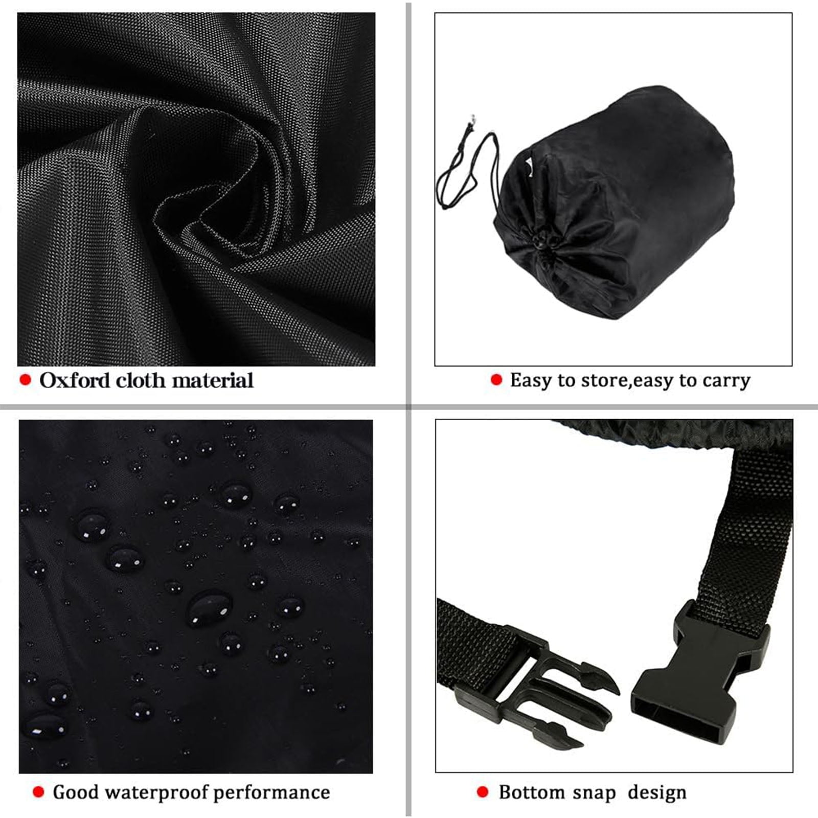Che Yi Bao Rectangle Patio Furniture Cover, 108"x82"x28", 600D Heavy Duty Outdoor Waterproof Protection for Table & Chair Sets