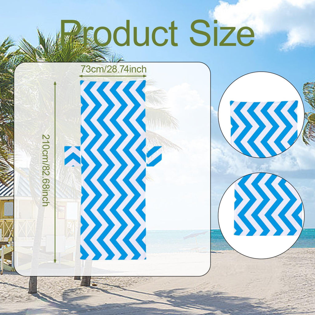 DimyFew Beach Chair Cover Convenient Pool Chaise Towel for Vacation Hotel Sunbathing A