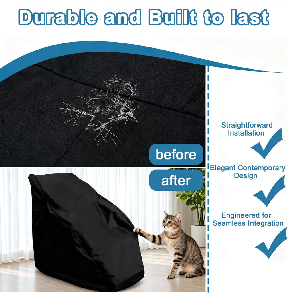 Massage Chair Cover, 63"x 39.5"x 55", Massage Recliner Chair Heavy Duty Dustproof Cover, Full Body Zero Gravity Chair Covers with Storage Bag