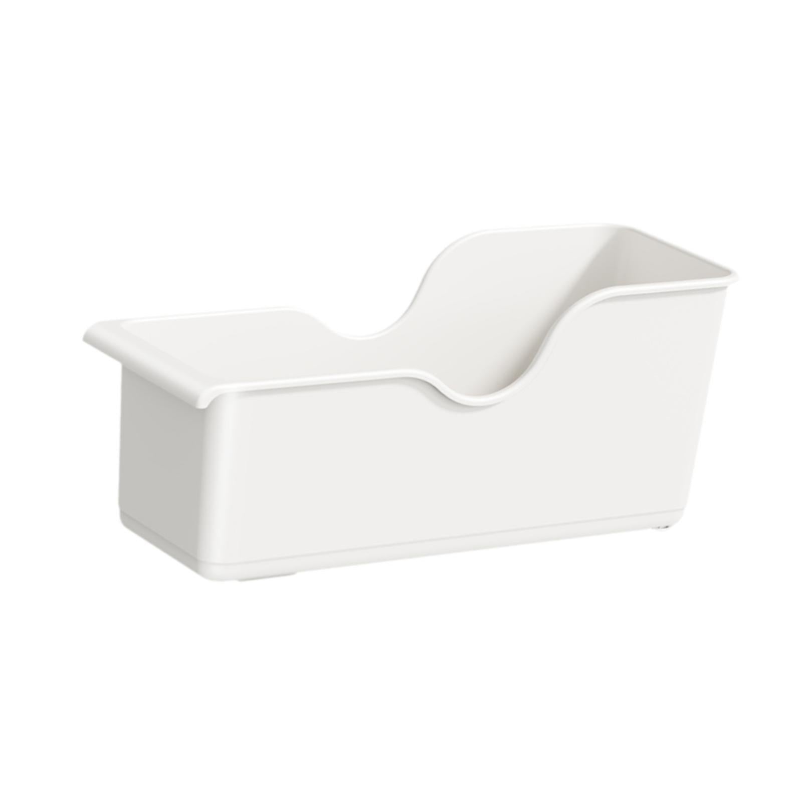 Zxpjkyu Storage Bin with Wheels Rolling Storage with Handle Container for Shelf Cupboard