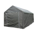 ALEKO Heavy Duty Outdoor Powder Coated Steel with Weatherproof Fabric Canopy Carport Tent, 10x20 feet,  Gray