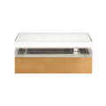 Elk Home 14-Inch Wide Split Box - Bin - Basket, Contemporary, Brass