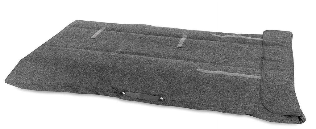 Feltectors Felt Dining Table Leaf Storage Bag Scratch Resistant with Velcro Closure 29 x 50 inches Gray - Pack of 2