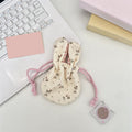 Cute Bunny Ear Drawstring Bag, Floral Print Mini Pouch for Easter Gifts, Party Favors, Jewelry & Small Item Storage