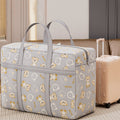 Extra Large Storage Bags, Heavy Duty Collapsible Moving Bags with Reinforced Handles & Double Zipper for Clothes, Travel, College Dorm, Seasonal Organization, 60x40x25cm