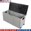 Holiday Sale 260L Outdoor Garden Storage Deck Box Chest Tools Cushions Toys Lockable