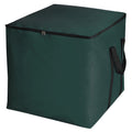 HonorHut Storage Bags with Zipper Large Moving Bags Durable Square Packing Bags Waterpoof Storage Totes Holiday Accessories Bag 26x26x26Inch Dark Green