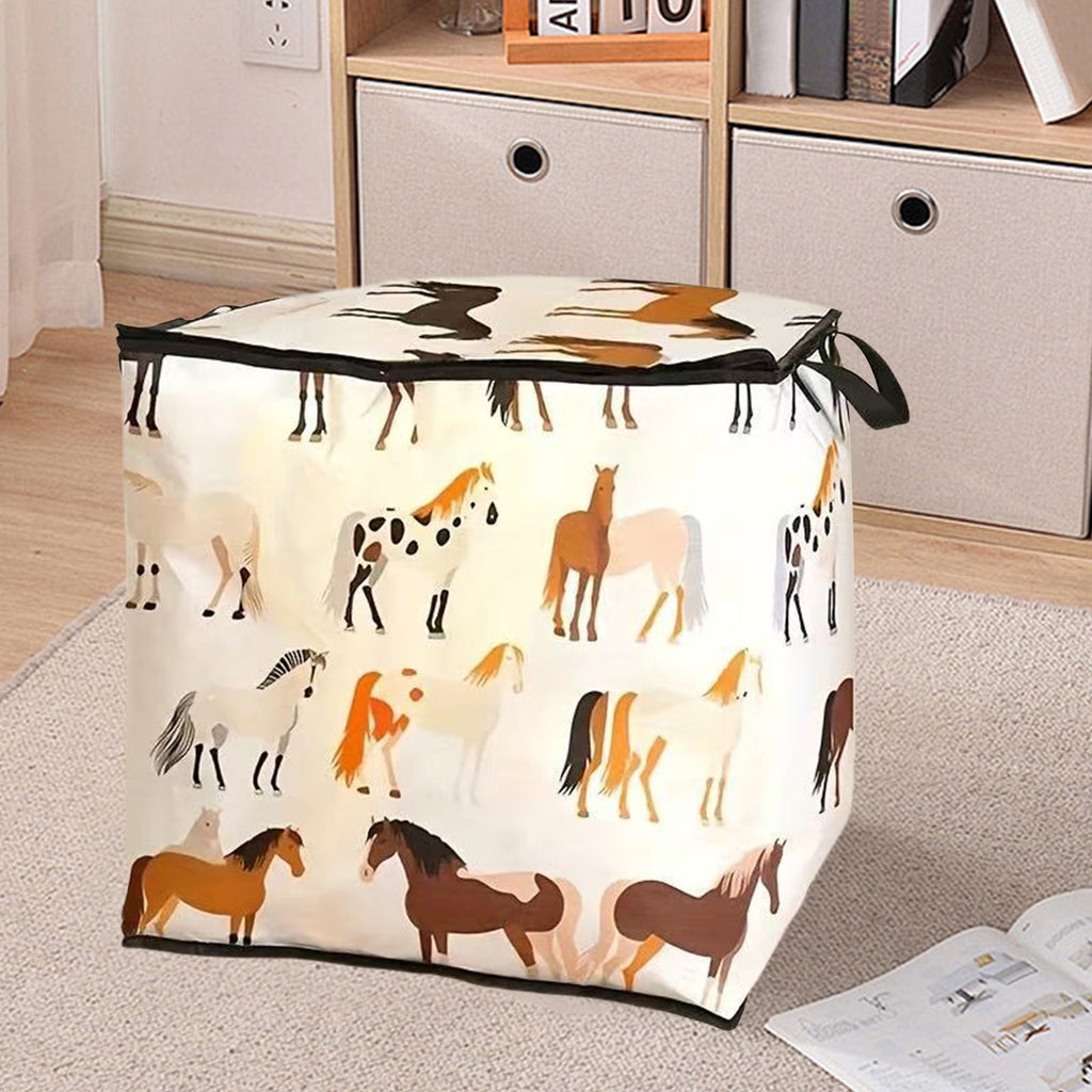Extra Large Moving Bags, Heavy Duty Zippered Storage Bags, Reusable Collapsible Fabric Storage Box for Clothes, Blankets, Moving, Dorm Organization