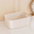 Large Capacity Plastic Storage Bin with Wheels - Multi-Purpose Home Organizer for Bathroom & Kitchen